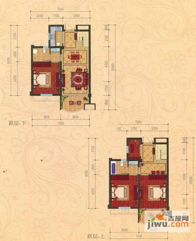 巴黎都市4室3厅2卫134㎡户型图