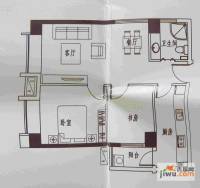 林语江畔2室2厅1卫76㎡户型图