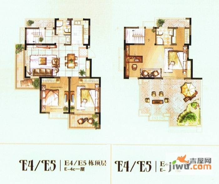 香缇花园3室2厅2卫户型图