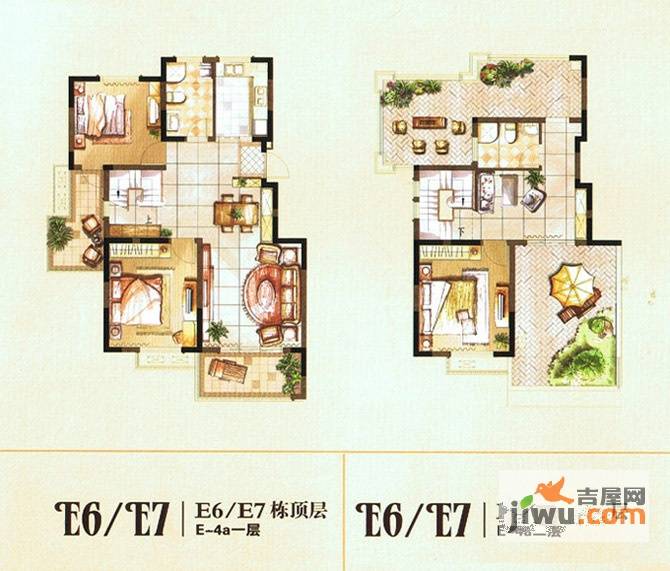 香缇花园3室3厅2卫户型图