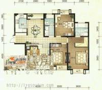 久和国际新城3室2厅2卫133.2㎡户型图