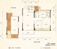 泓基城品3室2厅2卫115.3㎡户型图