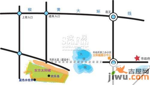 东方太阳城位置交通图图片