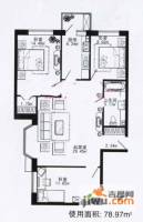 峰尚福成二期2室1厅1卫79㎡户型图