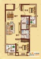 利海托斯卡纳2室2厅1卫77㎡户型图