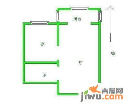 首座国际广场2室1厅1卫73㎡户型图