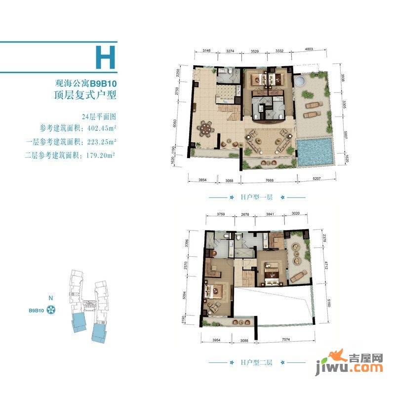 Aloha清水湾4室0厅5卫402.4㎡户型图