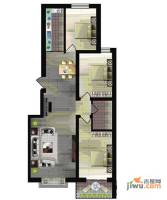 世纪新城二期3室2厅1卫114.6㎡户型图