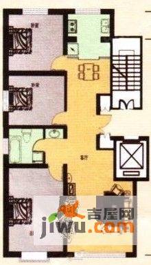 锦绣山河花园3室2厅1卫109.3㎡户型图