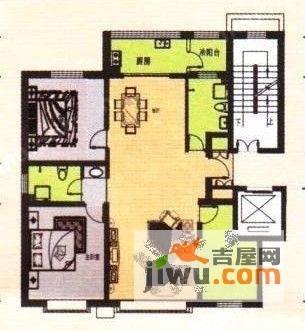 锦绣山河花园3室2厅1卫109.3㎡户型图