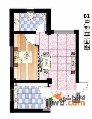 新地园大厦1室1厅1卫52㎡户型图