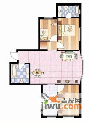 新地园大厦3室1厅1卫118.3㎡户型图