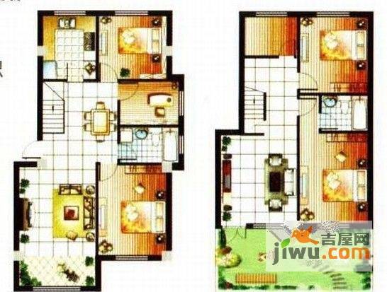 天赐良园二期4室3厅2卫94.5㎡户型图