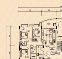 达进豪庭3室2厅2卫94㎡户型图